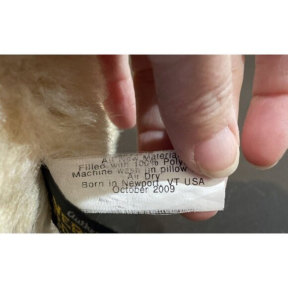 Vermont Teddy Bear Jointed Plush Teddy Bear Light Tan Stuffed Animal USA 2009 - Picture 6 of 8